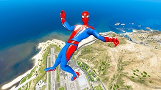 w3GTA 5 Spiderman Epic Jumps Compilation(GTA V Fails Funny Moments)