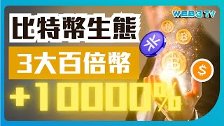 3大比特幣生態百倍幣｜潛力熱門Layer2及Defi平台｜擺脫工作實現財富自由｜資產洗牌機會改變你一生