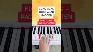 Fight Song - Rachel Platten (Piano Tutorial) #fightsong #rachelplatten #easy #pianoshorts
