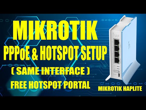 Mikrotik PPPoE and Hotspot Setup Same Internet with Free Hotspot Portal