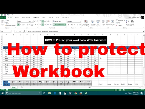 Protect  workbook With Password in Excel