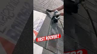 Fast Roofer 💪💪 #roofer #shingles #roofing #dfw #texas #dallas #work #dallasroofing