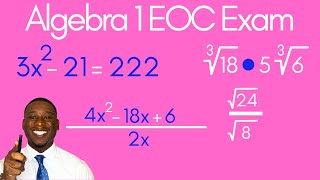 Algebra 1 EOC Exam Prep: 43 Questions to Practice & Perfect!