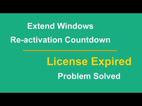 How to extend windows activation countdown | Windows Re-activation | Extent License