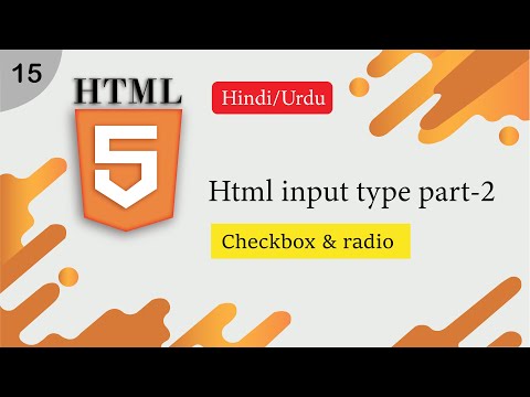 Html Input Type checkbox and radio button Tutorial in Hindi/Urdu part-2