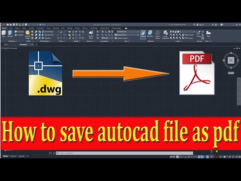 How to save autocad file as pdf  #autocad #autocadtutorial