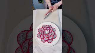 Dragon fruit fancy platter#eat with a sense of ceremony#plating skills#Fruit platter#Photosynthesis#