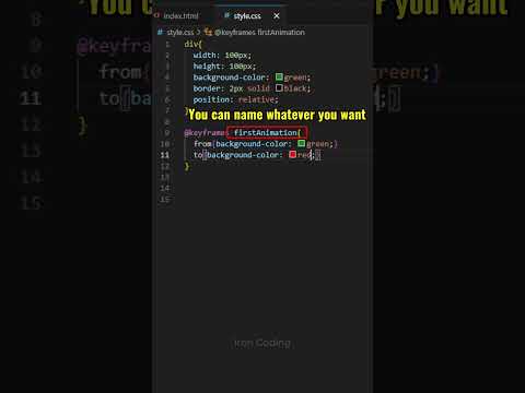 How To Add CSS Animation #css #cssanimation