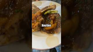 Peach Bourbon Glazed Pork Chops