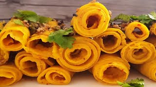 Khandvi (खांडवी) | Nisha Madhulika Latest Recipe, Sanjeev Kapoor Khazana recipes