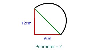 Geometry Olympiad Problem | Find the perimeter of the given figure