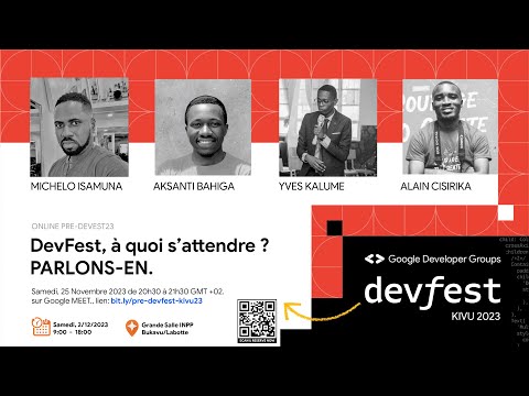 DevFest, à qoui s'attendre ? Parlons-en | GDG Kivu (Goma, Uvira & Bukavu) #GDG