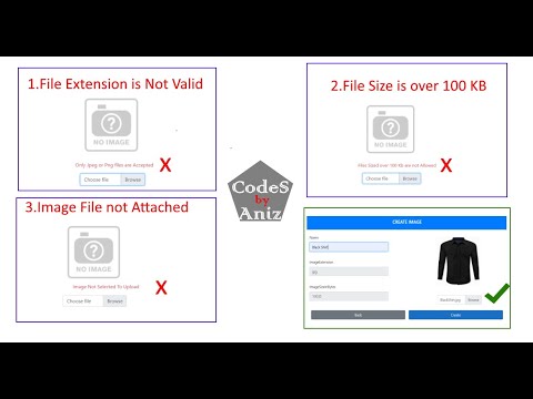 File and Image Upload with JavaScript Validations
