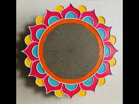"Lippan Art Mirror Making at Home | Step-by-Step for Beginners"