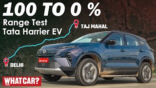Ultimate Range Test of Tata Harrier EV QWD: Non-Stop Delhi - Agra - Delhi