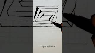 How to draw 3D art #easydrawing #3d #3dart #art #simpleart #pencildrawing #artoftheday #drawing