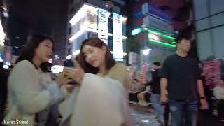 【首尔韩国】万圣节前夕的周末，首尔江南俱乐部、酒吧、咖啡厅夜游 [4K]