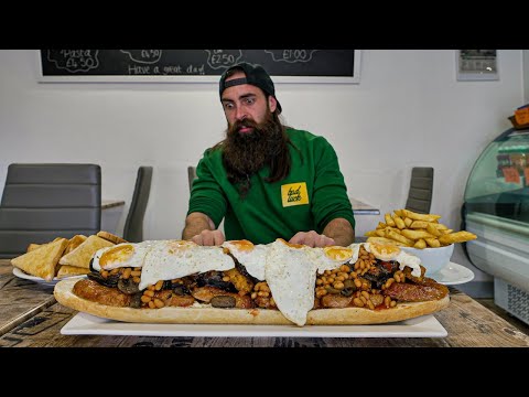 THIS CHALLENGE HAS BEEN FAILED 50 TIMES | CONNOR'S 'LOZZA SANDWICH' CHALLENGE | BeardMeatsFood