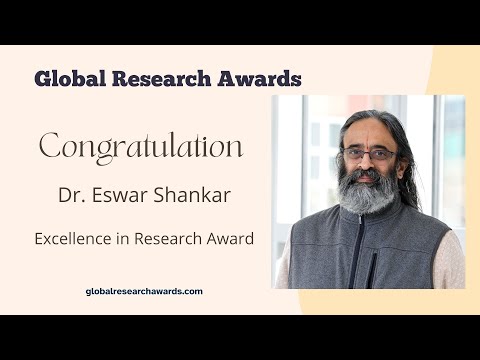 Dr. Eswar Shankar | The Ohio State University | United States #globalresearchawards #researchminds