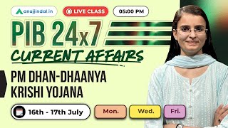 RBI Grade B Preparation | PIB 247 Anuj Jindal | Current Affairs RBI Exam 2025| RBI General Awareness