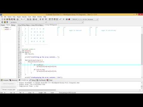 Array-Fill-Diagonal (Programming Techniques in C)