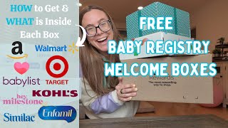 Unboxing ALL the Free Baby Registry Welcome Boxes | What's Inside, How To Get