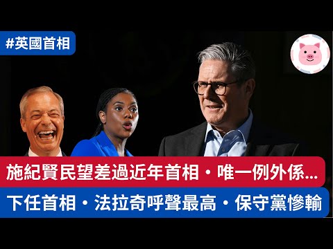 施紀賢民望差過所有近年首相，只有一個例外！法拉奇民望最高，保守黨慘輸！  #法拉奇 #施紀賢 #改革黨 #工黨