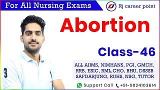 abortion | Miscarriage | AIIMS | Nursing Officer & Staff Nurse Online Classes | By  Rajesh gora
