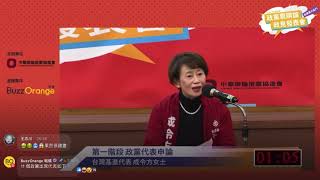 06 基進 成令方 申論 2020立委不分區辯論 辯協報橘 20191214
