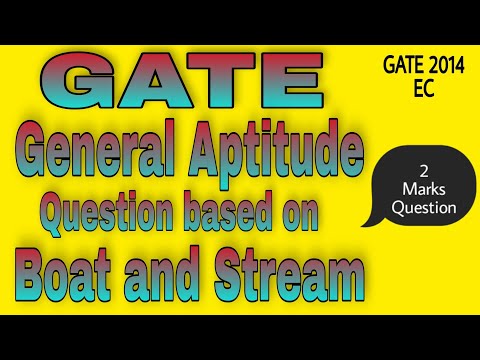 GATE General Aptitude Question based on Boat and Stream #shorts #generalaptitude #maths #gate
