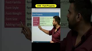 CSS - Font Property || #incapp #rahulchauhansir #shorts #coding #incappthecodinginstitute