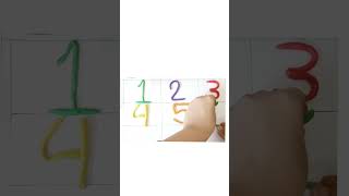123 Numbers Counting| Counting with clay |#shorts| The Aahana Show