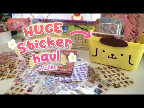 🌸Huge 200+ Stickers Haul 🎀+ Links