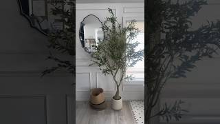 New faux olive tree with planter unboxing – tall, sturdy & aesthetic ✨ #homedecor #realead