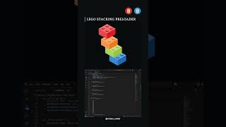 LEGO Stacking Preloader Animation | Pure HTML & CSS Loader