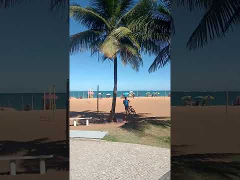linda visão da praia da costa