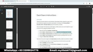 Excel Exam | Excel Exam Instructions | Myitlab Success Solution
