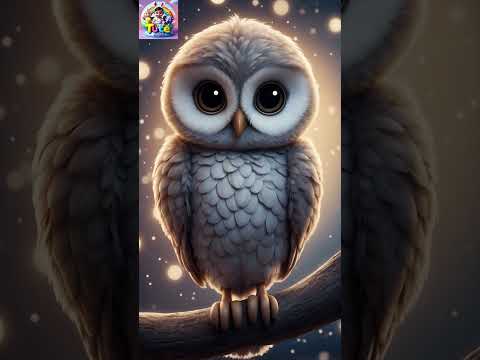 Peaceful Baby Owl 🦉 Night Sky Calm Time #shorts  #babylullaby #babysleep