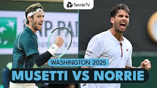 Lorenzo Musetti vs Cam Norrie Entertaining Match Highlights | Washington 2025