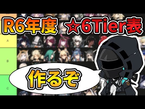 【アークナイツ】R6年度　☆6オペレーターTier表案　極東審査会【雑談】