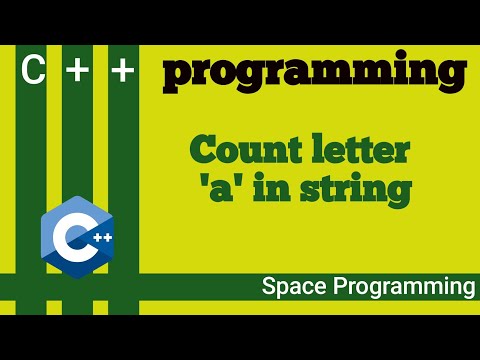Count The Occurrences Of A Character In A String | C++ Example