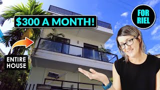 We rented this house for $300 a month in Siem Reap, Cambodia! #forriel