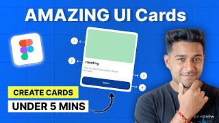 How to Design Stunning UI Cards in Figma | Easy UI/UX Tutorial | UI/UX Design in Hindi