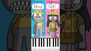 GENDERBEND CHARACTERS | ZOONOMALY (@soristudioanimation) - Octave Piano Tutorial