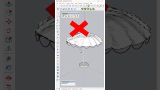 ‏The fastest way to designing this cool umbrella in SketchUp  #sketchup #nicetower