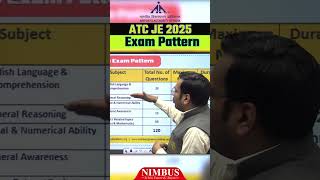AAI ATC Exam Pattern | AAI ATC 2025 Exam Syllabus | AAI ATC New Vacancy 2025 #ytshorts #aaiatc2025