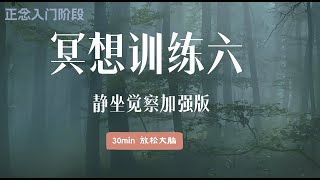 正念冥想入门阶段：冥想训练（六）静坐觉察加强版