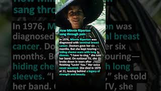 Courage on stage, silence offstage #minnieriperton #hiddenpain