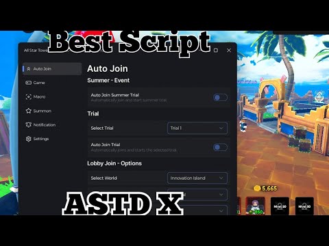 [🗡️] ASTD X Script | Auto Summon, Auto Upgrade, Auto Trial, Macro