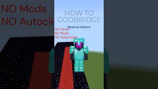 How to Godbridge in Bedrock!!! #bedrock #shorts #bridging